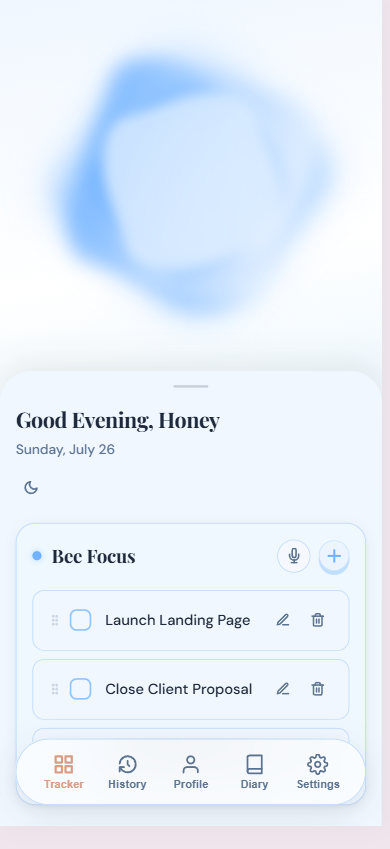 HoneyTrack dashboard